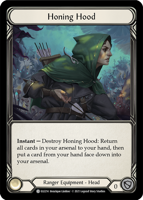 Flesh and Blood TCG | Honing Hood [ELE214] (Tales of Aria)  1st Edition Cold Foil | The Nerd Merchant