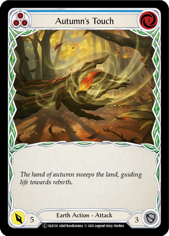 Flesh and Blood TCG | Autumn's Touch (Blue) [U-ELE130] (Tales of Aria Unlimited)  Unlimited Rainbow Foil | The Nerd Merchant