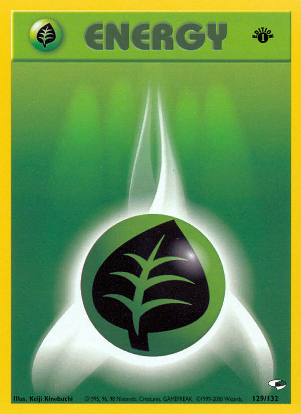 Pokemon | Grass Energy (129/132) [Gym Heroes 1st Edition] | The Nerd Mechant