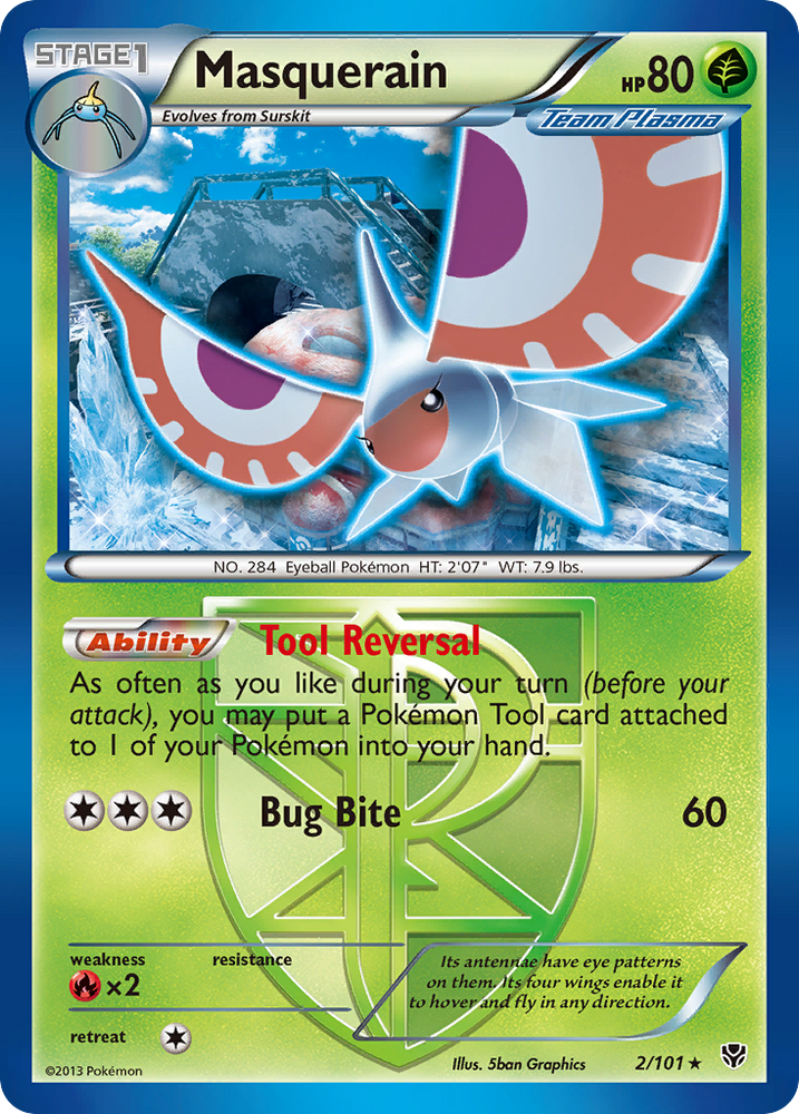 Pokemon | Masquerain (2/101) [Black & White: Plasma Blast] | The Nerd Merchant