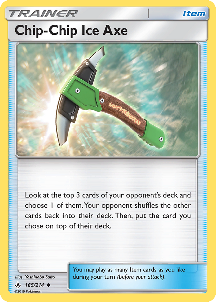 Pokemon | Chip-Chip Ice Axe (165/214) [Sun & Moon: Unbroken Bonds] | The Nerd Merchant