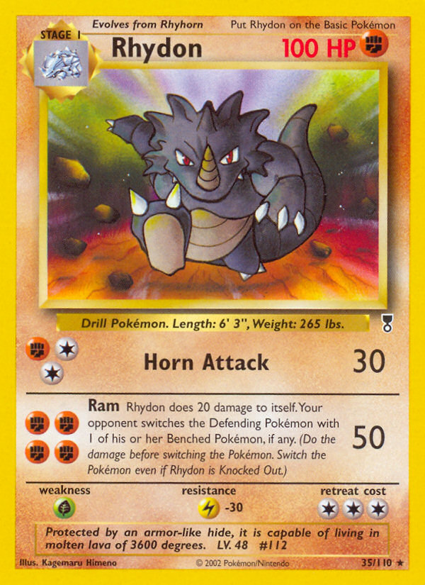 Pokemon | Rhydon (35/110) [Legendary Collection] | The Nerd Merchant