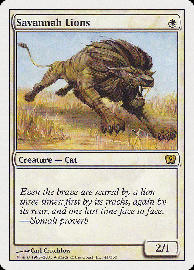 Magic | Savannah Lions [Ninth Edition] | The Nerd Merchant
