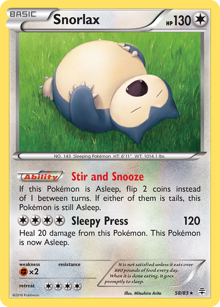 Pokemon | Snorlax (58/83) [XY: Generations] | The Nerd Merchant