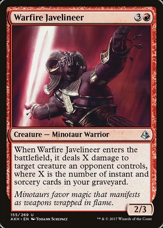 Magic | Warfire Javelineer [Amonkhet] | The Nerd Merchant