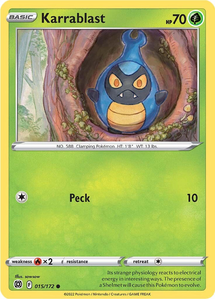 Pokemon | Karrablast (015/172) [Sword & Shield: Brilliant Stars] | The Nerd Merchant