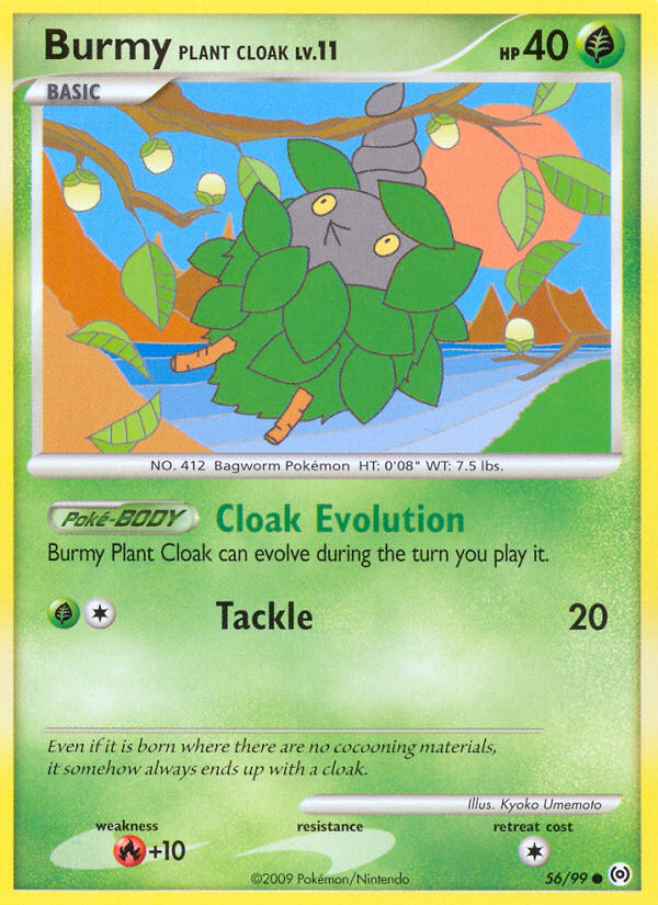 Pokemon | Burmy Plant Cloak (56/99) [Platinum: Arceus] | The Nerd Merchant