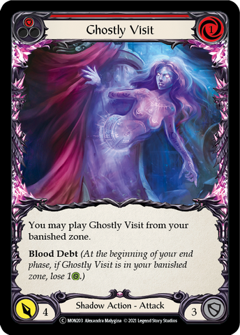 Flesh and Blood TCG | Ghostly Visit (Red) [U-MON203] (Monarch Unlimited)  Unlimited Normal | The Nerd Merchant