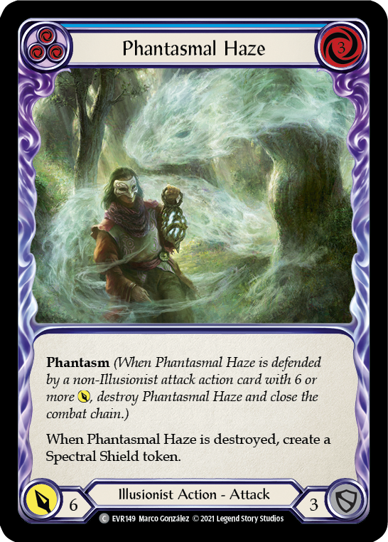 Flesh and Blood TCG | Phantasmal Haze (Blue) [EVR149] (Everfest)  1st Edition Normal | The Nerd Merchant