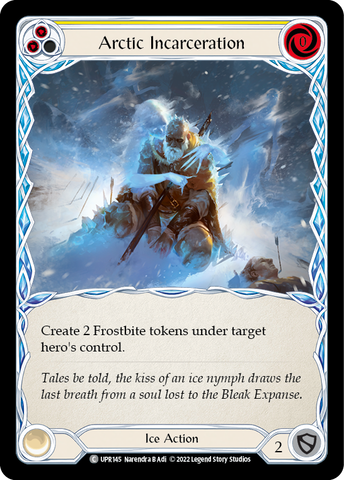 Flesh and Blood TCG | Arctic Incarceration (Yellow) [UPR145] (Uprising)  Rainbow Foil | The Nerd Merchant