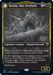 Magic | Tovolar, Dire Overlord // Tovolar, the Midnight Scourge [Innistrad: Double Feature] | The Nerd Merchant