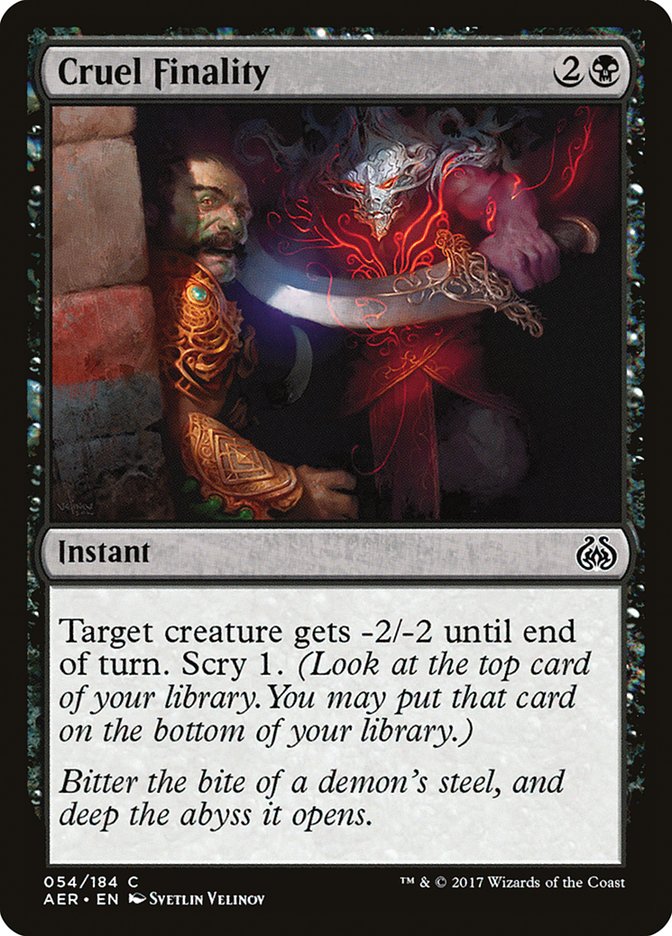 Magic | Cruel Finality [Aether Revolt] | The Nerd Merchant