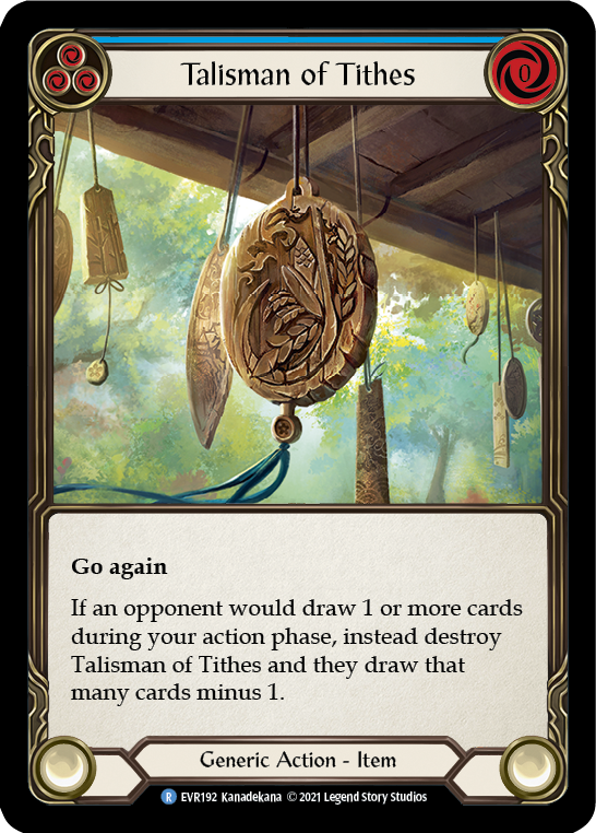 Flesh and Blood TCG | Talisman of Tithes [EVR192] (Everfest)  1st Edition Cold Foil | The Nerd Merchant