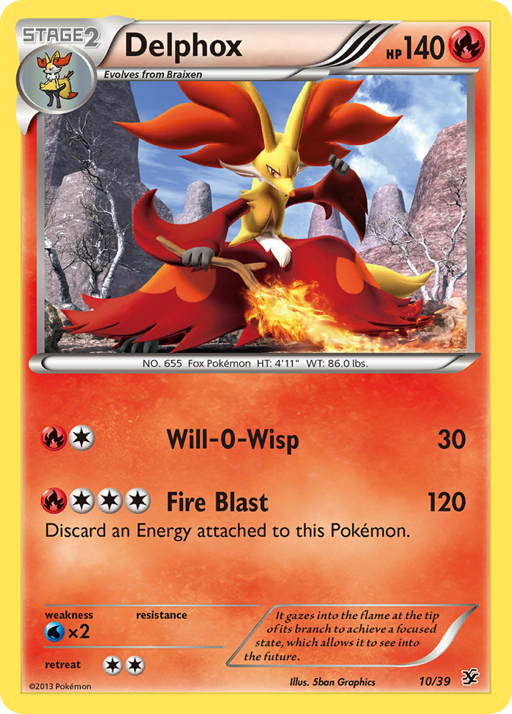 Pokemon| Delphox (10/39) [XY: Kalos Starter Set] | The Nerd Merchant