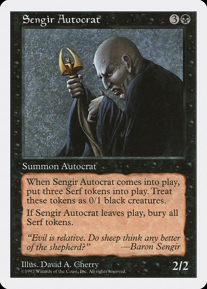 Magic | Sengir Autocrat [Fifth Edition] | The Nerd Merchant