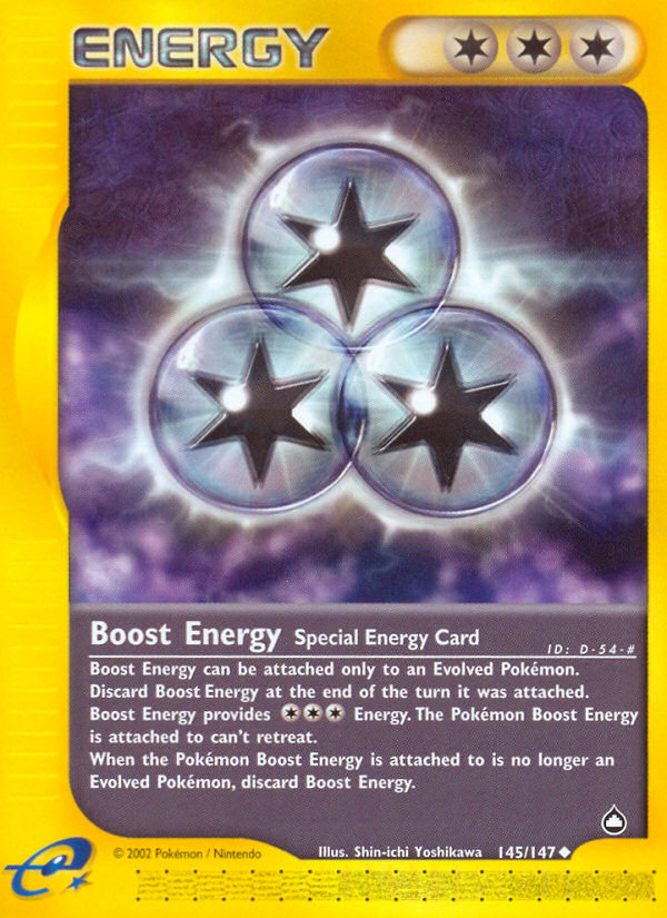 Pokemon | Boost Energy (145/147) [Aquapolis] | The Nerd Merchant