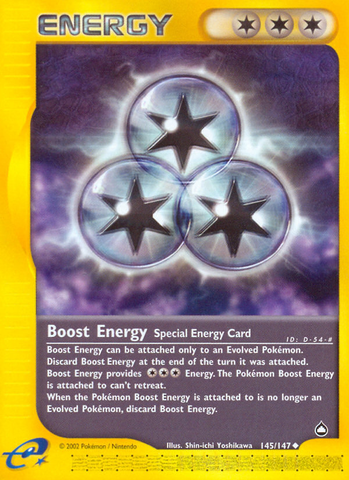 Pokemon | Boost Energy (145/147) [Aquapolis] | The Nerd Merchant