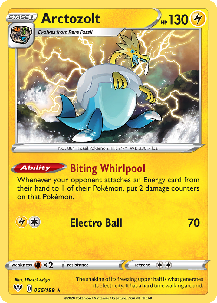 Pokemon | Arctozolt (066/189) [Sword & Shield: Darkness Ablaze] | The Nerd Merchant
