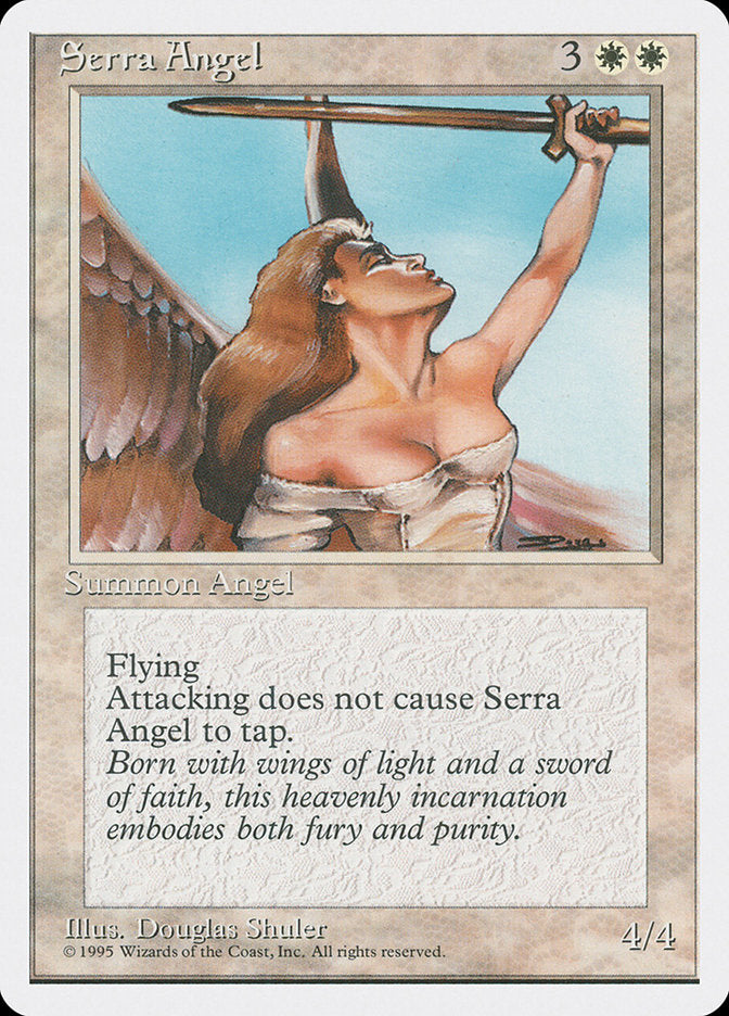 Magic | Serra Angel [Fourth Edition] | The Nerd Merchant