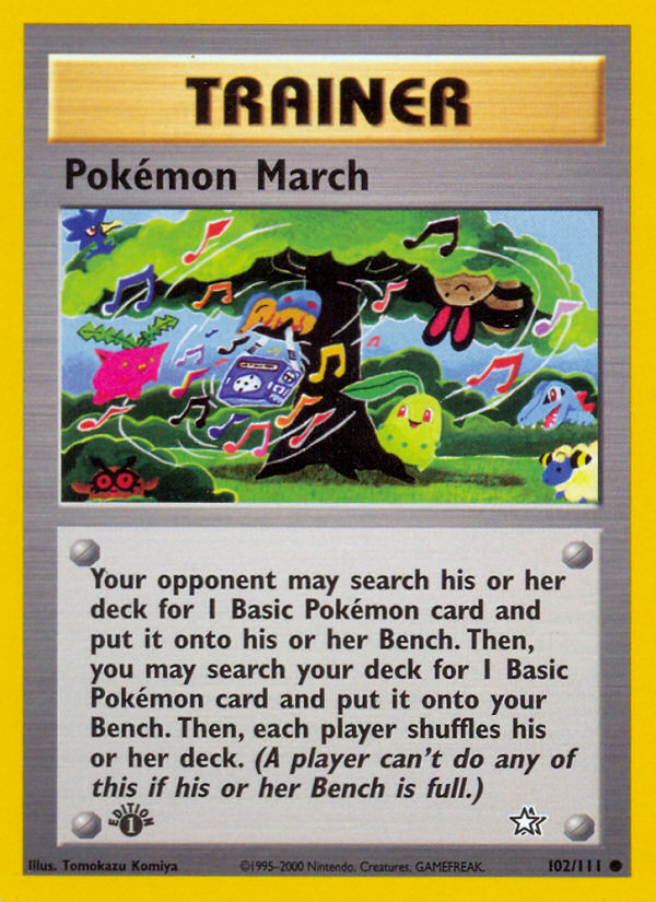 Pokemon | Pokemon March (102/111) [Neo Genesis 1st Edition] | The Nerd Merchant