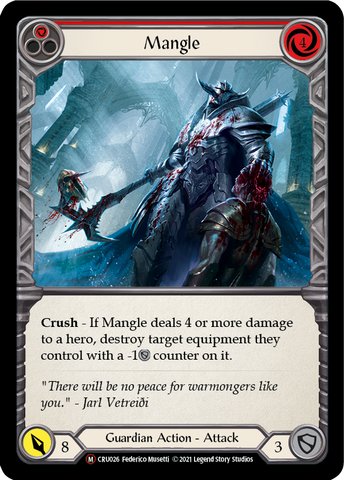 Flesh and Blood TCG | Mangle [U-CRU026] (Crucible of War Unlimited)  Unlimited Normal | The Nerd Merchant