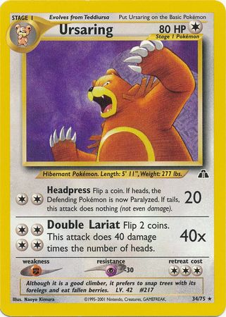 Pokemon | Ursaring (34/75) [Neo Discovery Unlimited] | The Nerd Merchant