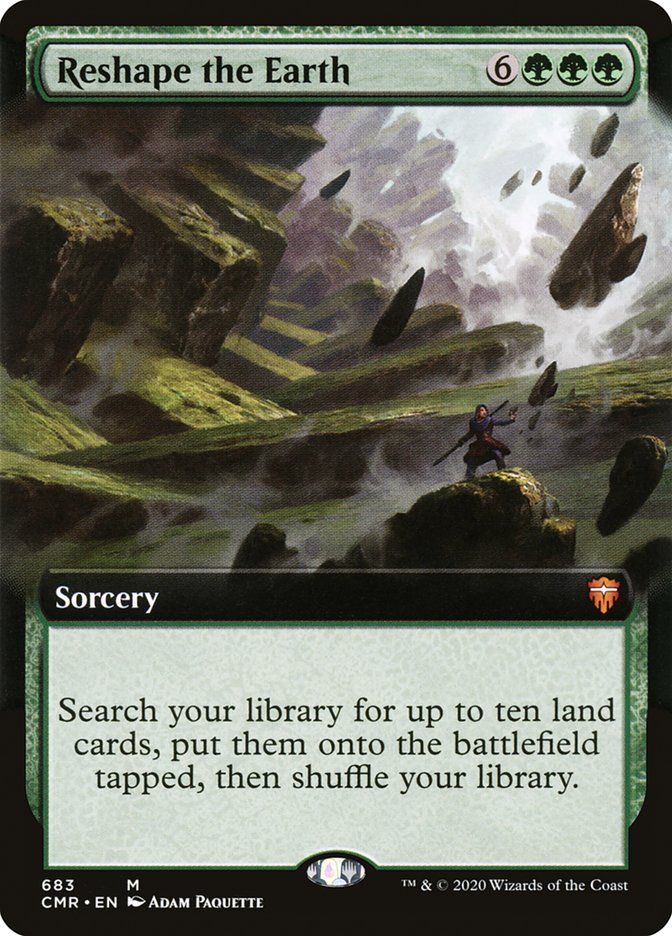 Magic | Reshape the Earth (Extended Art) [Commander Legends] | The Nerd Merchant