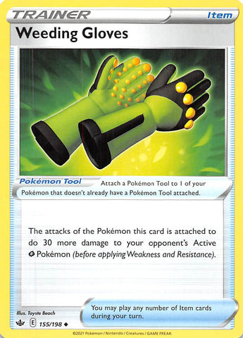 Pokemon | Weeding Gloves (155/198) [Sword & Shield: Chilling Reign] | The Nerd Merchant