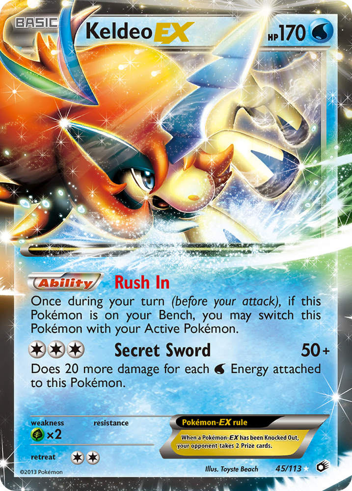 Pokemon | Keldeo EX (45/113) [Black & White: Legendary Treasures] | The Nerd Merchant