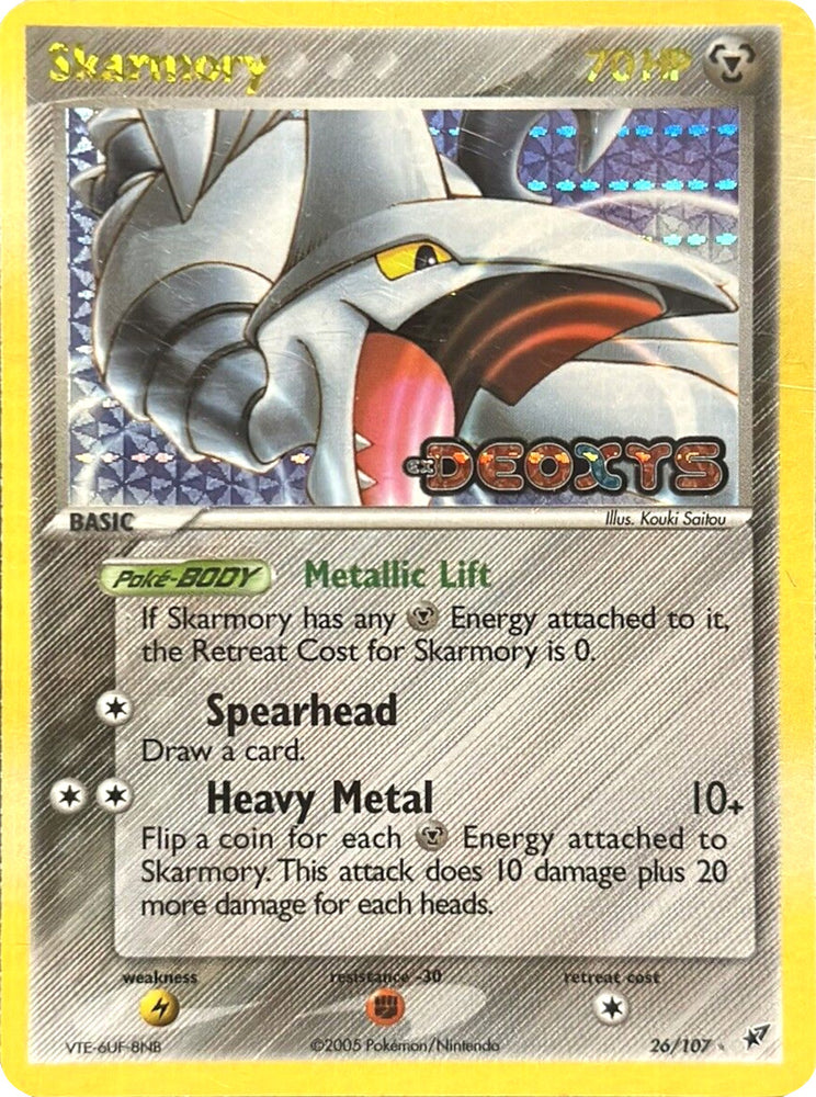 Pokemon | Skarmory (26/107) (Stamped) [EX: Deoxys] | The Nerd Merchant