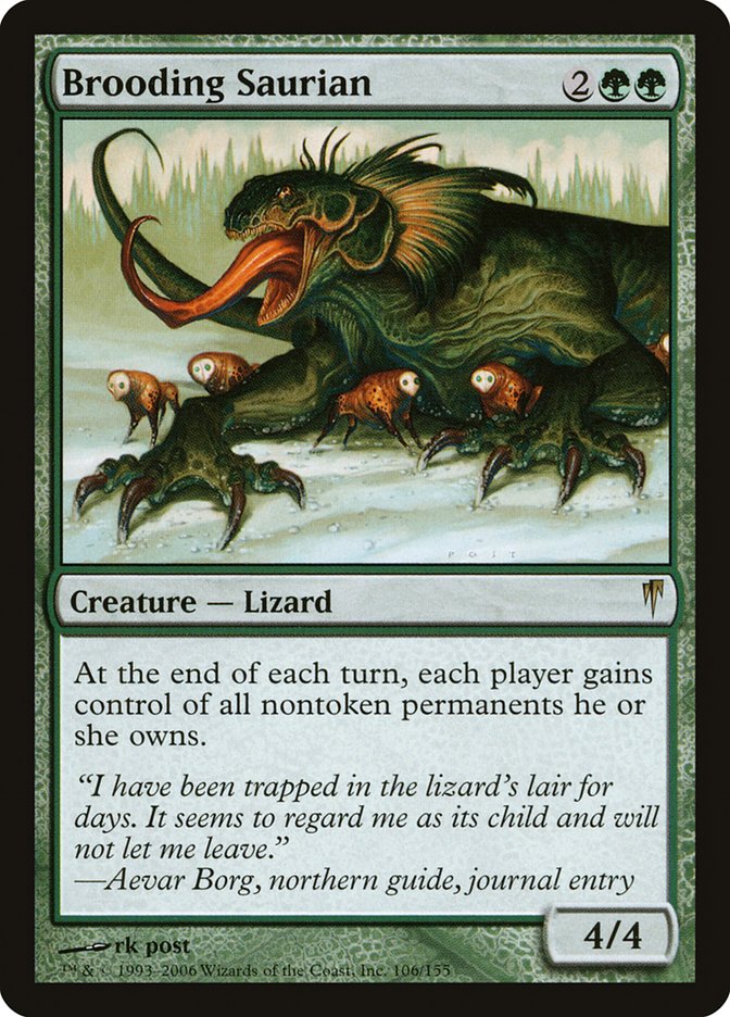 Magic | Brooding Saurian [Coldsnap] | The Nerd Merchant