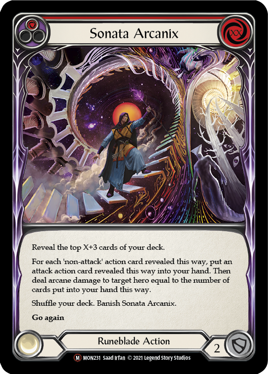 Flesh and Blood TCG | Sonata Arcanix [U-MON231-RF] (Monarch Unlimited)  Unlimited Rainbow Foil | The Nerd Merchant
