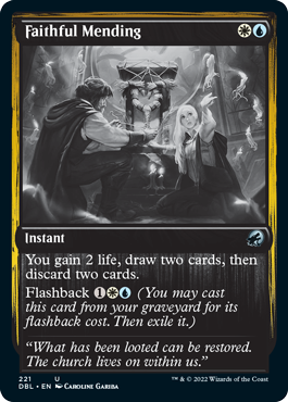 Magic | Faithful Mending [Innistrad: Double Feature] | The Nerd Merchant