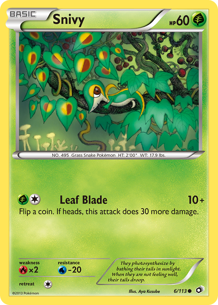 Pokemon | Snivy (6/113) [Black & White: Legendary Treasures] | The Nerd Merchant