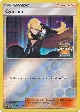 Pokemon | Cynthia (119a/156) (Regional Championship Promo) [Sun & Moon: Ultra Prism] | The Nerd Merchant