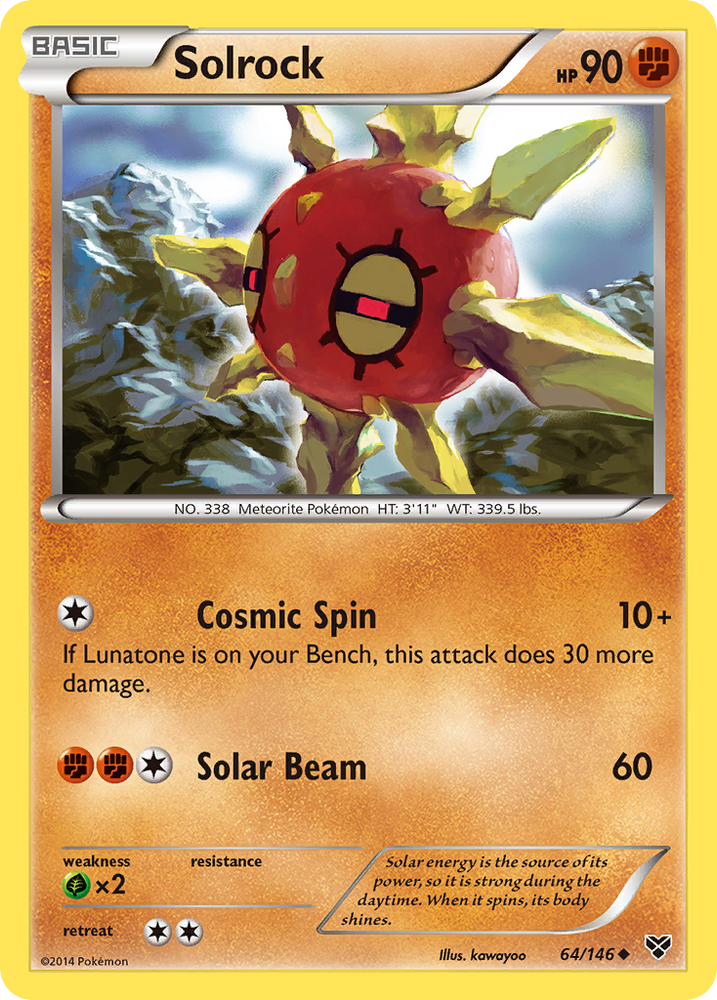 Pokemon | Solrock (64/146) [XY: Base Set] | The Nerd Merchant