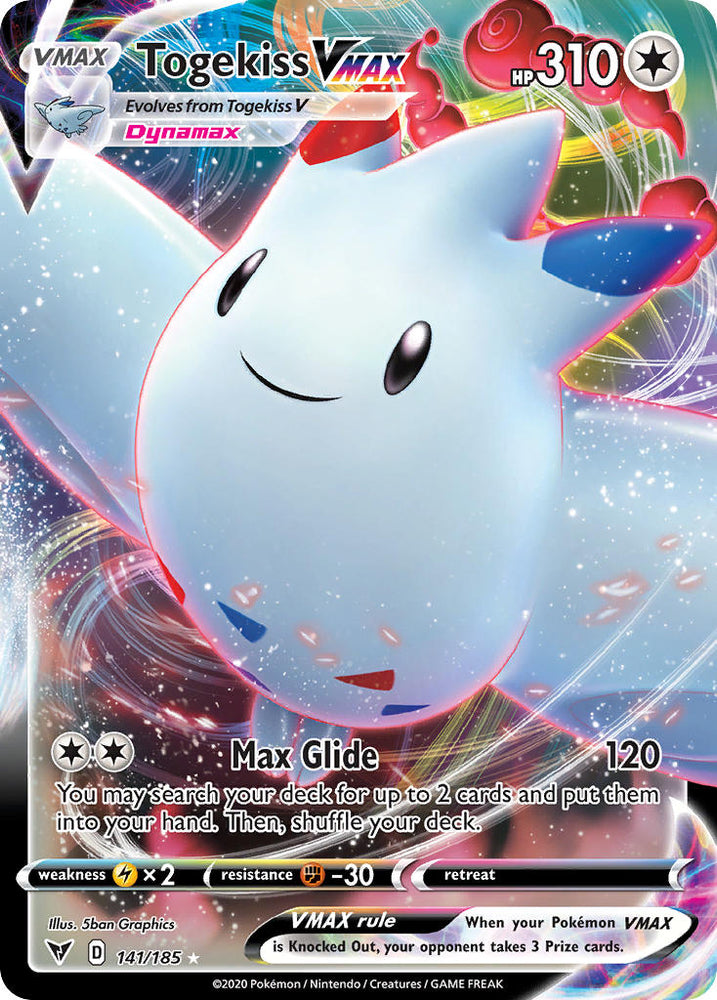 Pokemon | Togekiss VMAX (141/185) [Sword & Shield: Vivid Voltage] | The Nerd Merchant