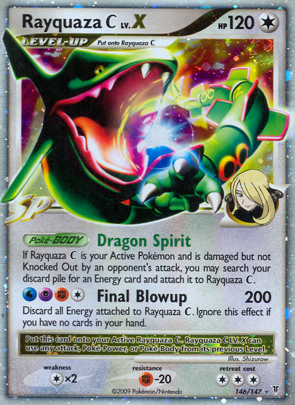 Pokemon | Rayquaza C LV.X (146/147) [Platinum: Supreme Victors] | The Nerd Merchant