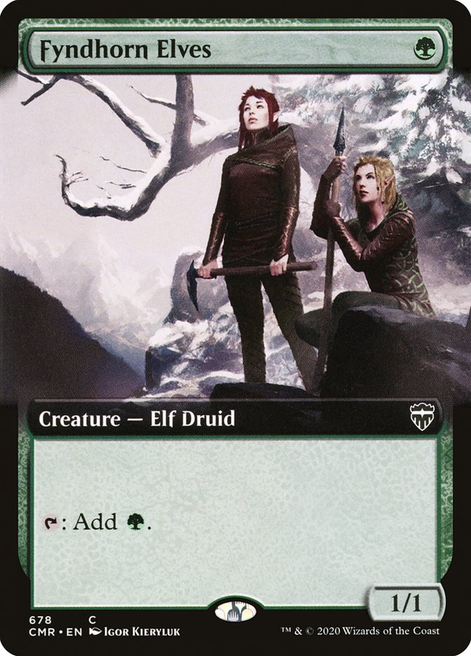 Magic | Fyndhorn Elves (Extended Art) [Commander Legends] | The Nerd Merchant