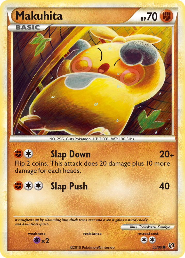 Pokemon | Makuhita (55/90) [HeartGold & SoulSilver: Undaunted] | The Nerd Merchant