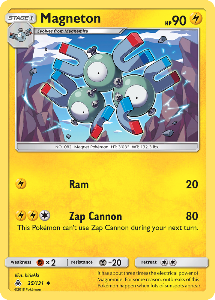 Pokemon | Magneton (35/131) [Sun & Moon: Forbidden Light] | The Nerd Merchant