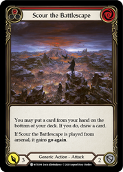 Flesh and Blood TCG | Scour the Battlescape (Red) [U-WTR194] (Welcome to Rathe Unlimited)  Unlimited Rainbow Foil | The Nerd Merchant