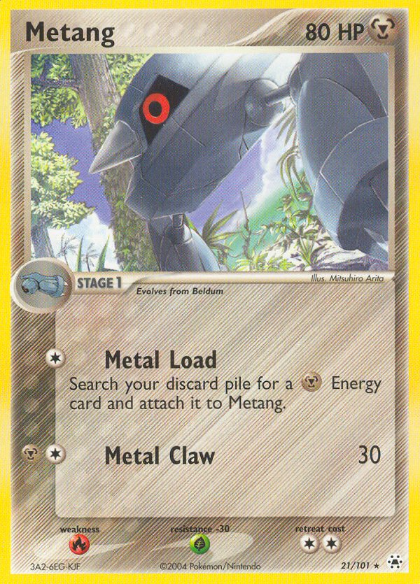 Pokemon | Metang (21/101) [EX: Hidden Legends] | The Nerd Merchant