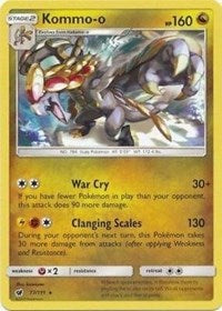 Pokemon | Kommo-o (77/111) (Cracked Ice Holo) (Theme Deck Exclusive) [Sun & Moon: Crimson Invasion] | The Nerd Merchant
