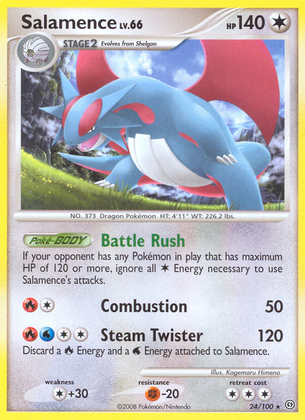 Pokemon | Salamence (24/100) [Diamond & Pearl: Stormfront] | The Nerd Merchant