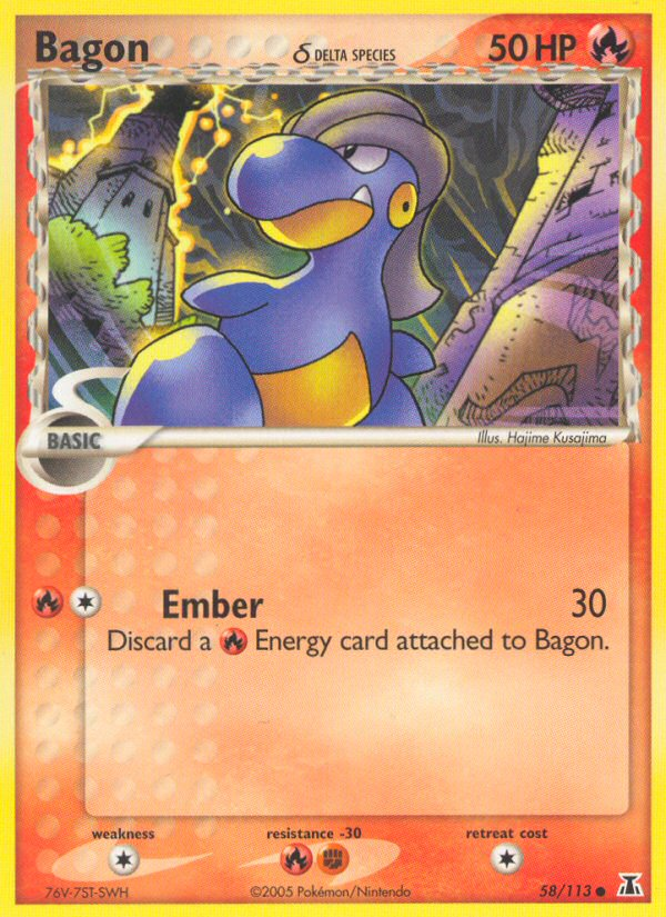 Pokemon | Bagon (58/113) (Delta Species) [EX: Delta Species] | The Nerd Merchant