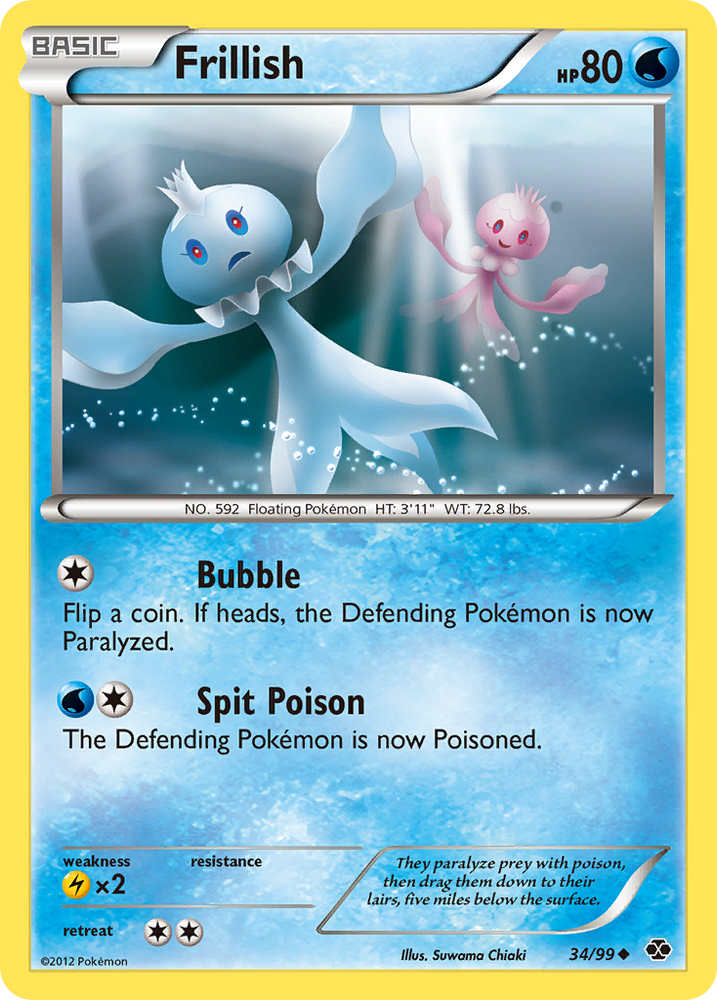 Pokemon | Frillish (34/99) [Black & White: Next Destinies] | The Nerd Merchant