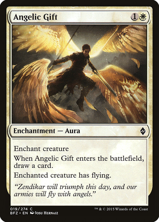Magic | Angelic Gift [Battle for Zendikar] | The Nerd Merchant