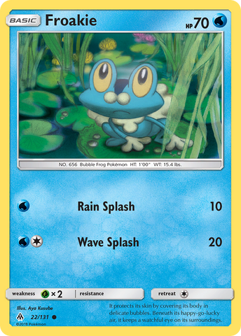Pokemon | Froakie (22/131) [Sun & Moon: Forbidden Light] | The Nerd Merchant
