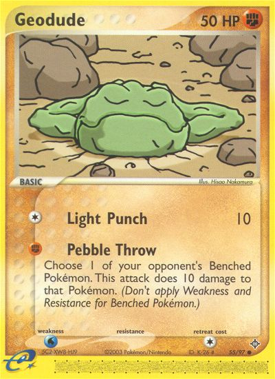 Pokemon | Geodude (55/97) [EX: Dragon] | The Nerd Merchant